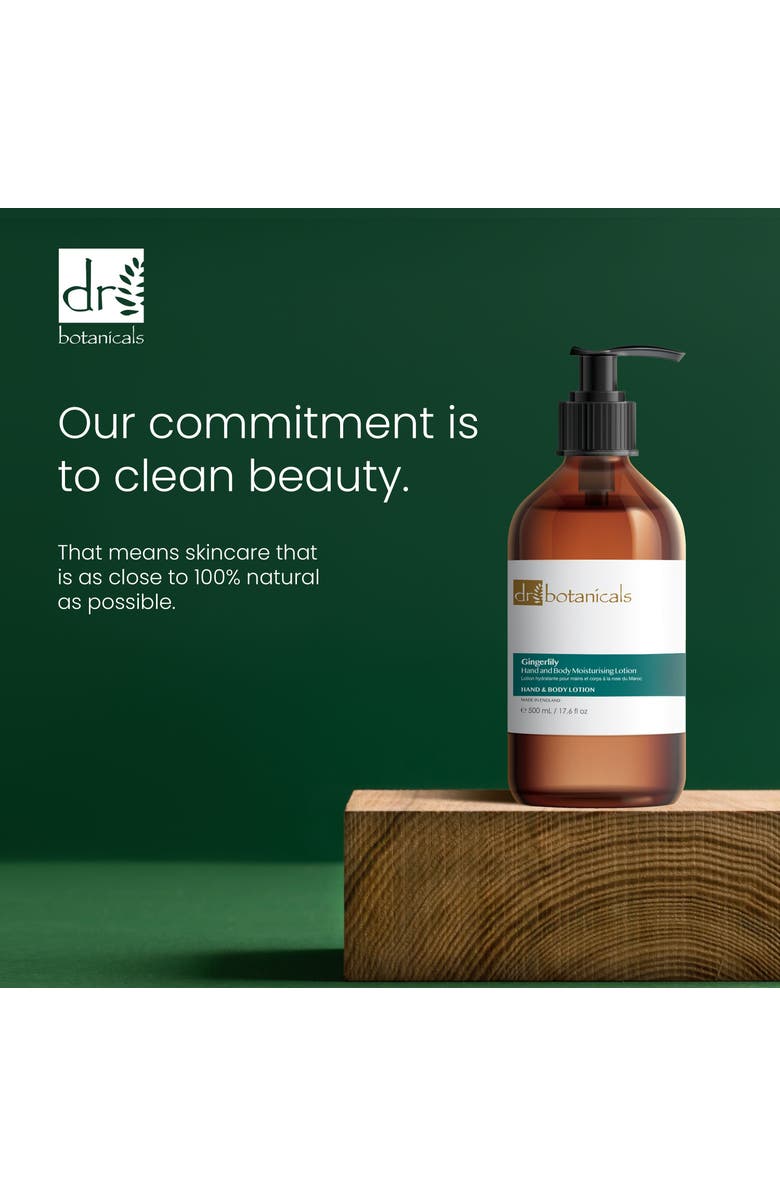 DR BOTANICALS Gingerlily Hand & Body Moisturising Lotion 500ml, Alternate, color, White