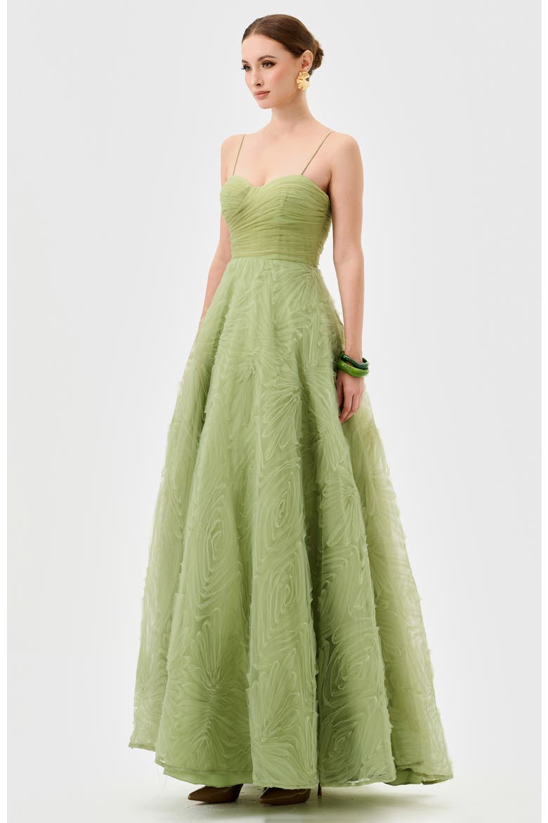 Isadora Tulle Ball Gown, Alternate, color, PISTACHIO GREEN