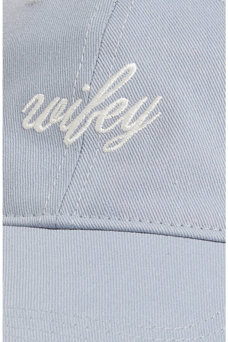 Wifey Cotton Canvas Baseball Cap, Alternate, color, BLUE