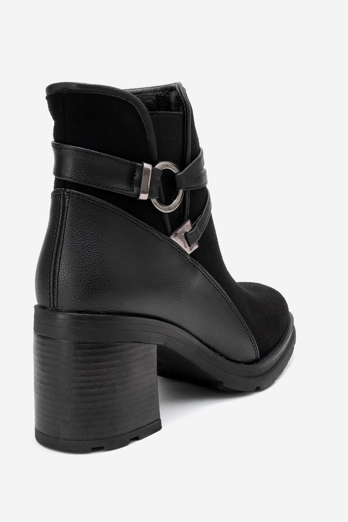 Prologue Shoes Wern Block Heel Ankle Boot, Alternate, color, Black Suede