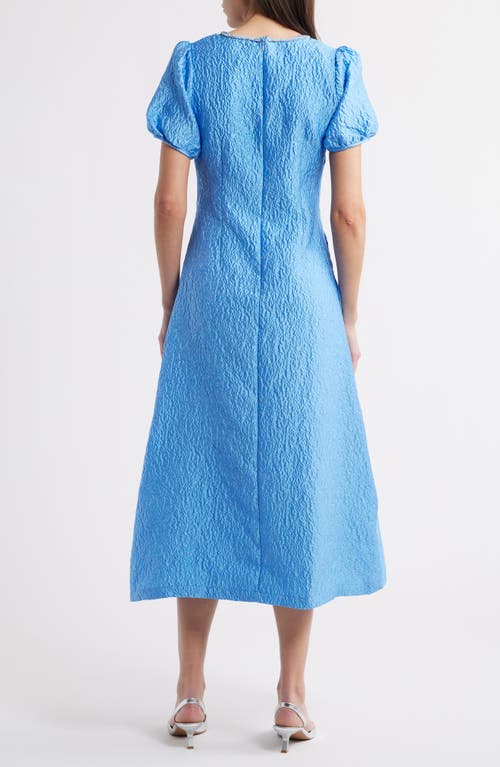 Sister Jane Reef Jacquard Midi Dress In Blue