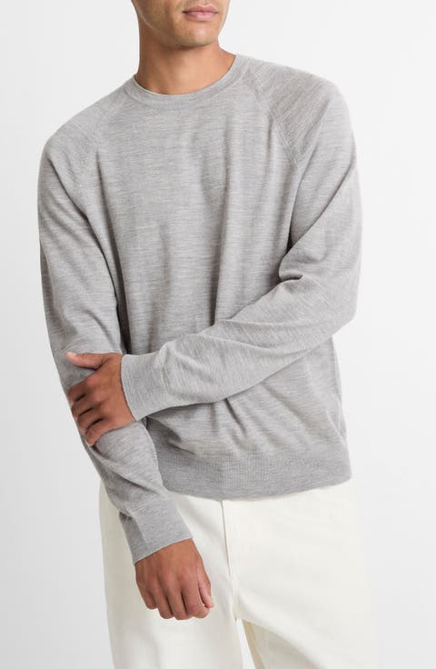 Merino Wool & Cashmere Crewneck Sweater