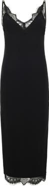 PHILIPP PLEIN Shiny Rib Maxi Tank Dress Lace Women
