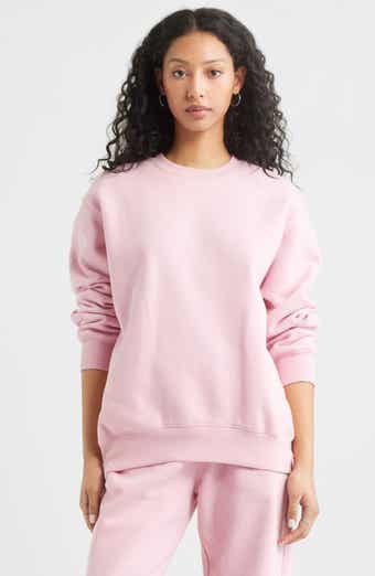 BP. Fleece Detail Oversize Crewneck Sweatshirt