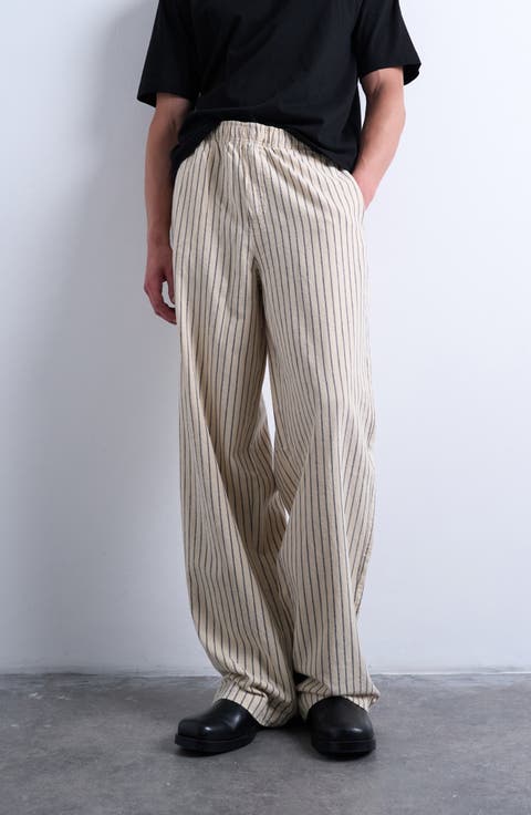Baggy Fit Stripe Pants