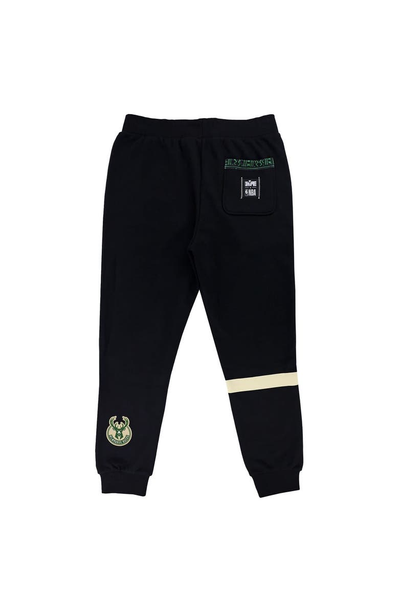 Two Hype Unisex NBA x Two Hype  Black Milwaukee Bucks Culture & Hoops Heavyweight Jogger Pants, Alternate, color, 
