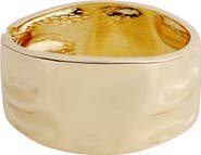 Panacea Hammered Hinged Bangle Bracelet