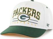 '47 Men's '47 White/Green Green Bay Packers Roscoe Two-Toned Hitch Adjustable Hat