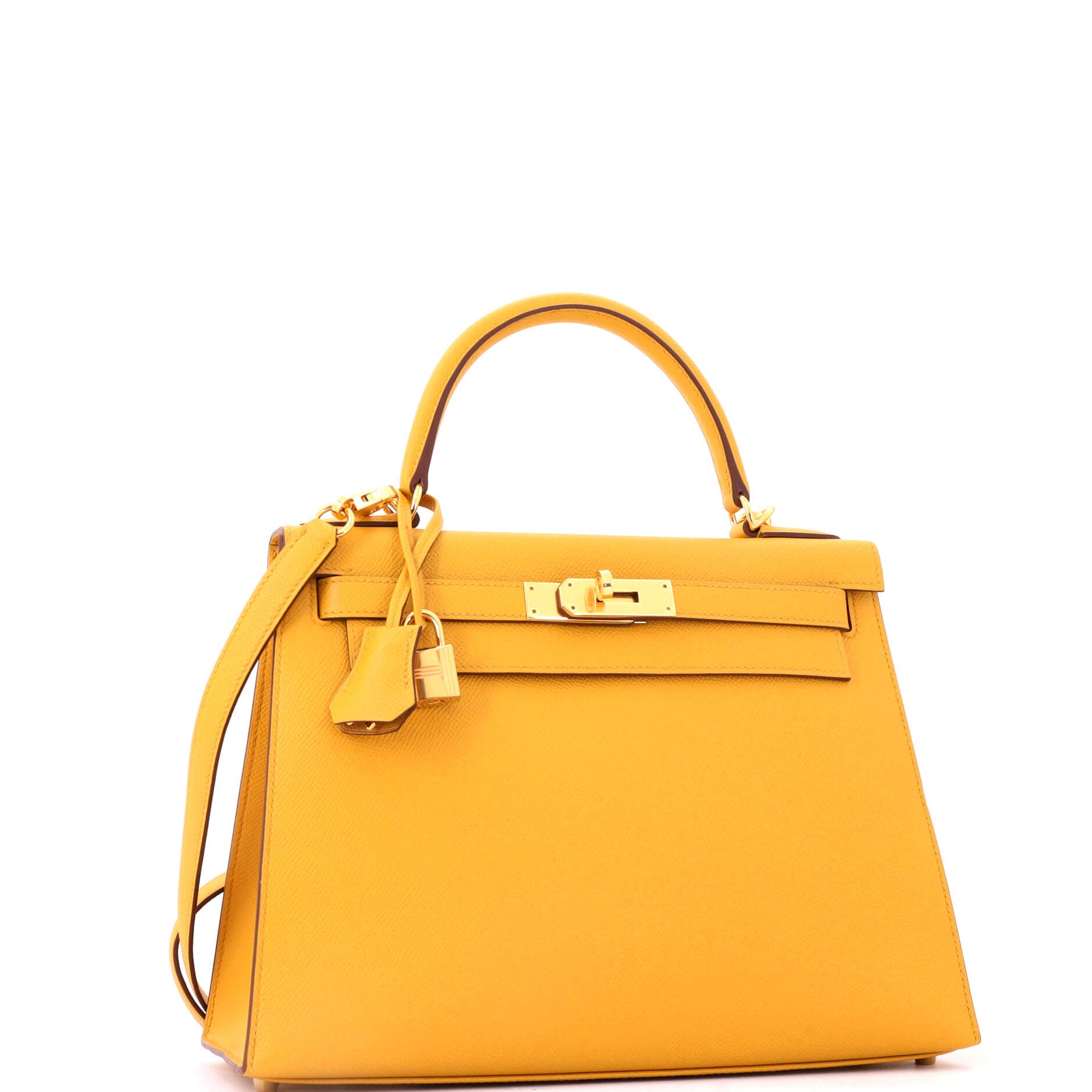 Kelly Handbag Yellow Epsom with Gold Hardware 28, Alternate, color, Yellow