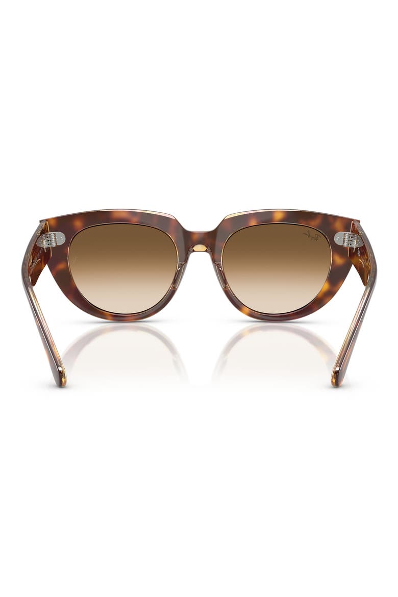 52mm Gradient Square Sunglasses, Alternate, color, CLEAR