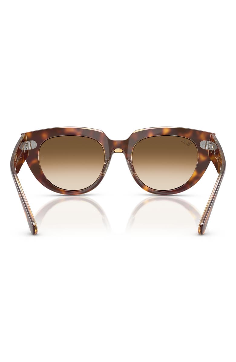 Ray-Ban 52mm Gradient Square Sunglasses, Alternate, color, Clear