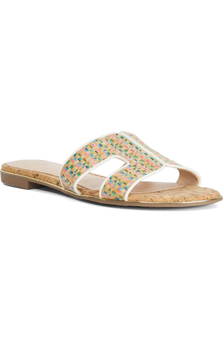 Dune London Ludlowss Raffia Slide Sandal, Main, color,