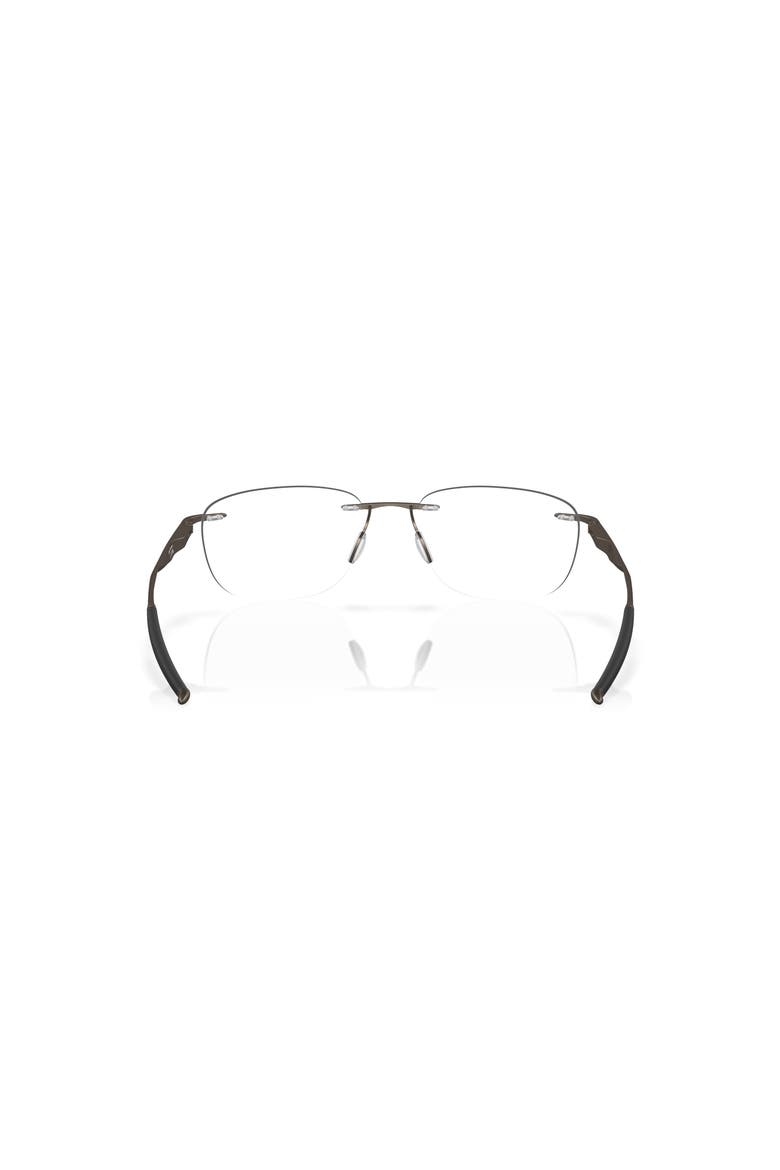 53mm Rectangle optical glasses, Alternate, color, Brown