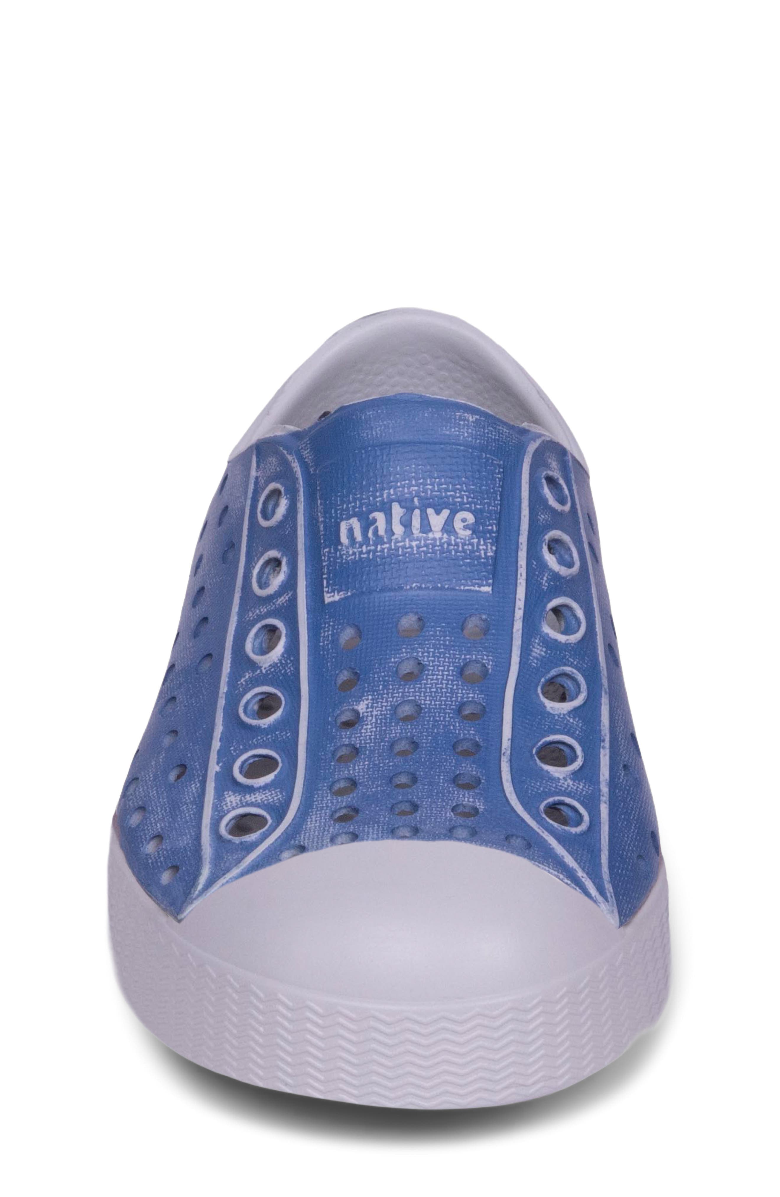 Kids' Jefferson Bloom Water Friendly Perforated Slip-On, Alternate, color, OASIS BLUE/ SPECK/ DEEP SEA