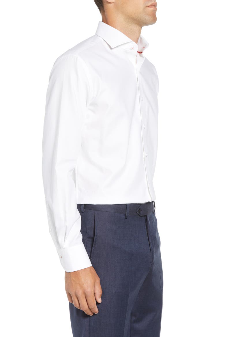 Regular Fit Solid Dress Shirt, Alternate, color, WHITE