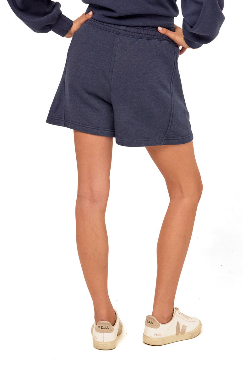 Chantel Mineral Wash Fleece Shorts, Alternate, color, STARGAZER