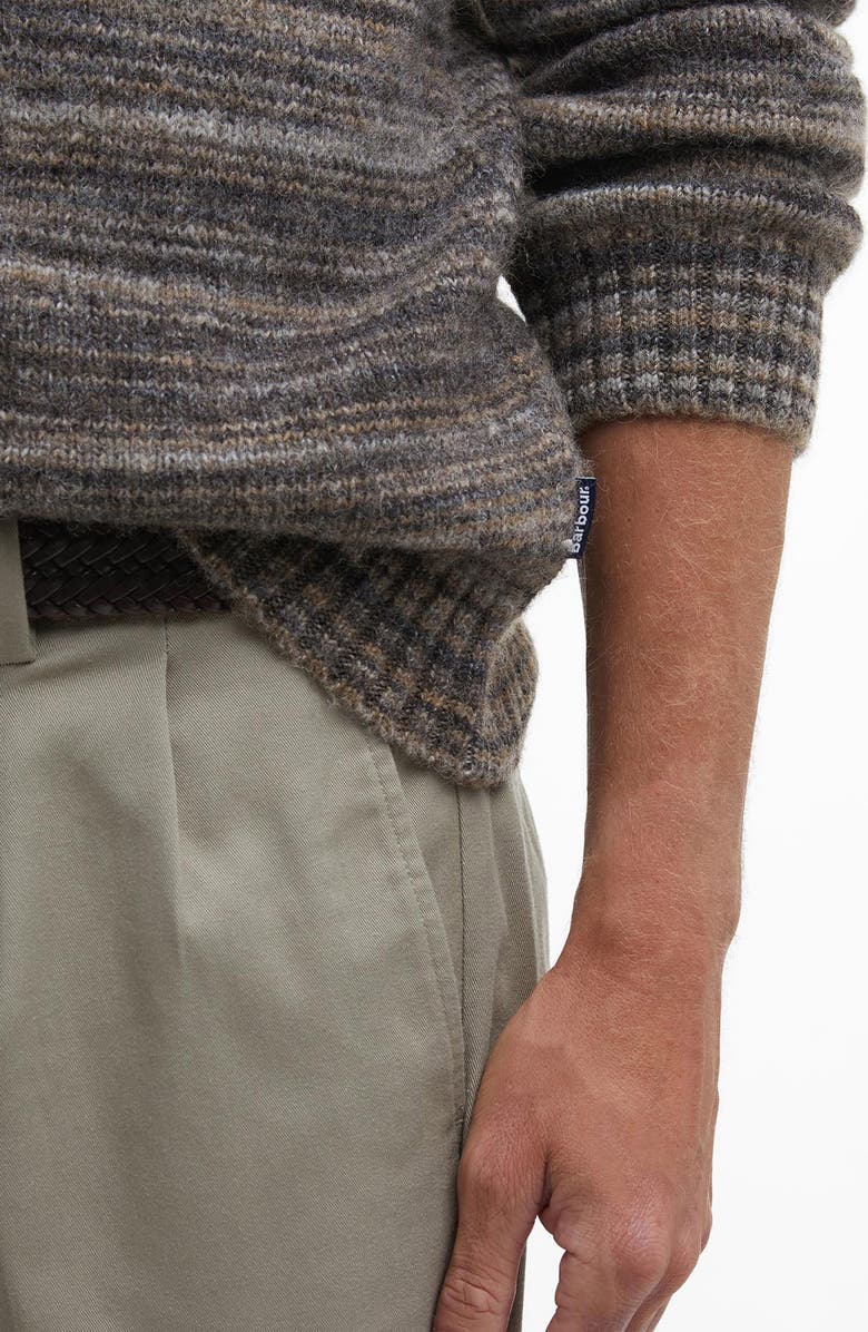 Barbour Pateley Stripe Wool Blend Crewneck Sweater, Alternate, color, 