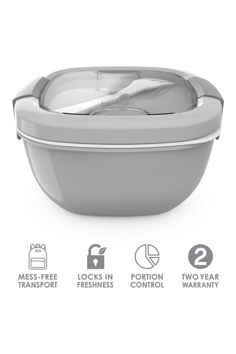 All-in-One Salad Container, Alternate, color, GRAY