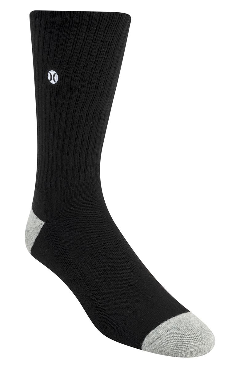 Hurley 3-Pack Solid Crew Socks, Alternate, color, 
