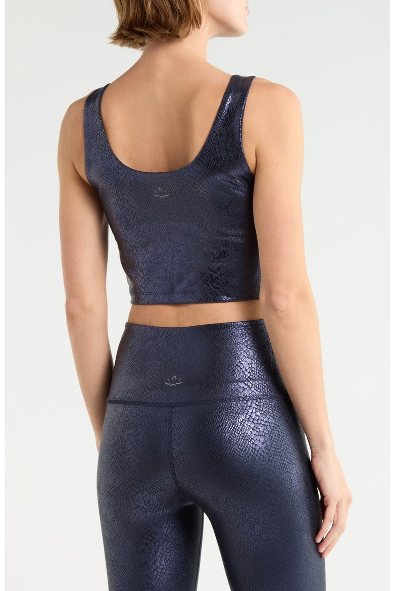Powershine Sport Street Crop Tank Top, Alternate, color, NAVY VIPER NAVY