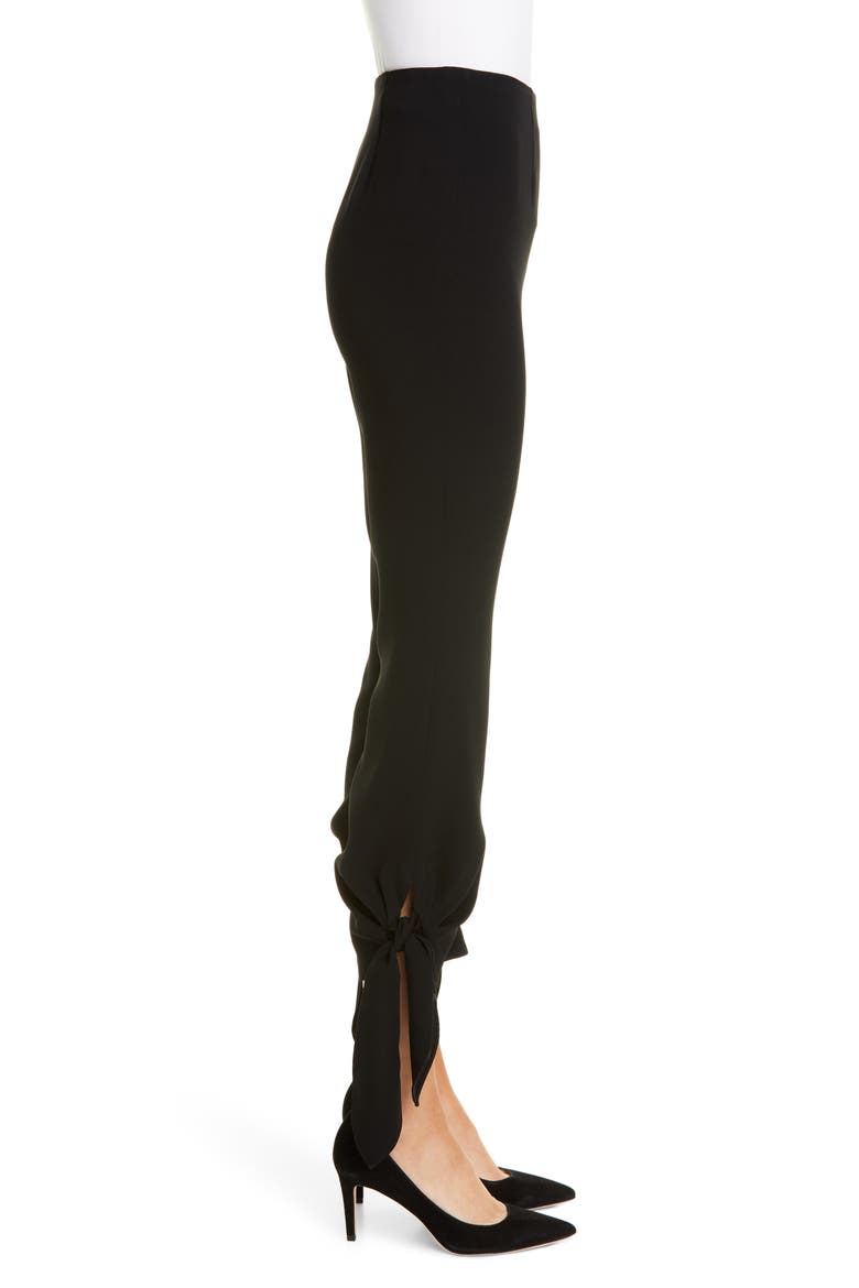 Nuluu Tie Ankle Pants, Alternate, color, BLACK