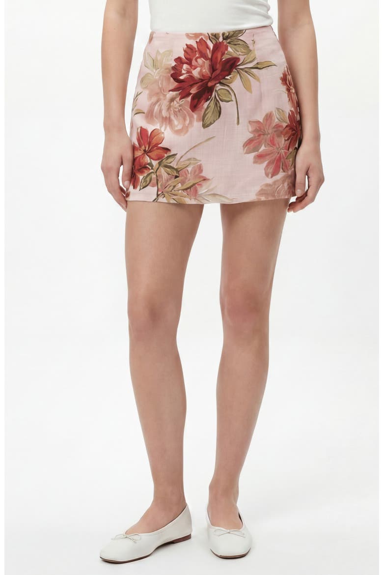 Tea Party Miniskirt, Main, color, IN BLOOM