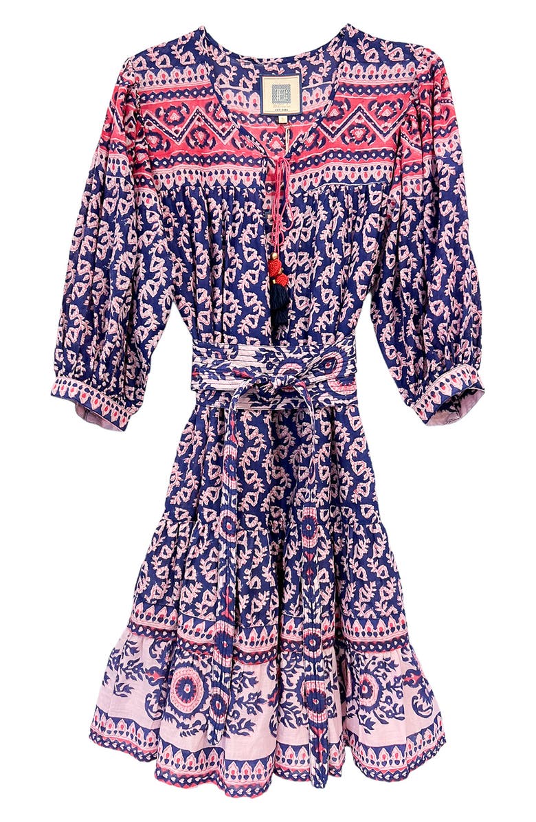 ALICIA BELL Amelia Belted Cover-Up Minidress, Alternate, color, Navy