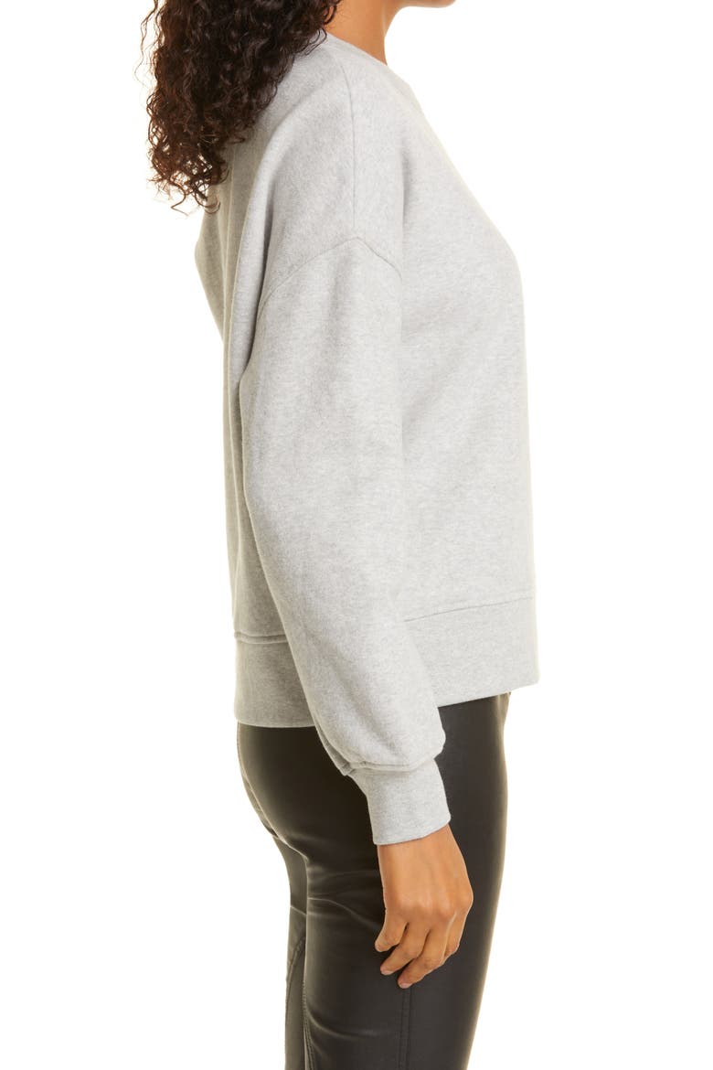 Quincy Cutout Sweatshirt, Alternate, color, HEATHER GREY