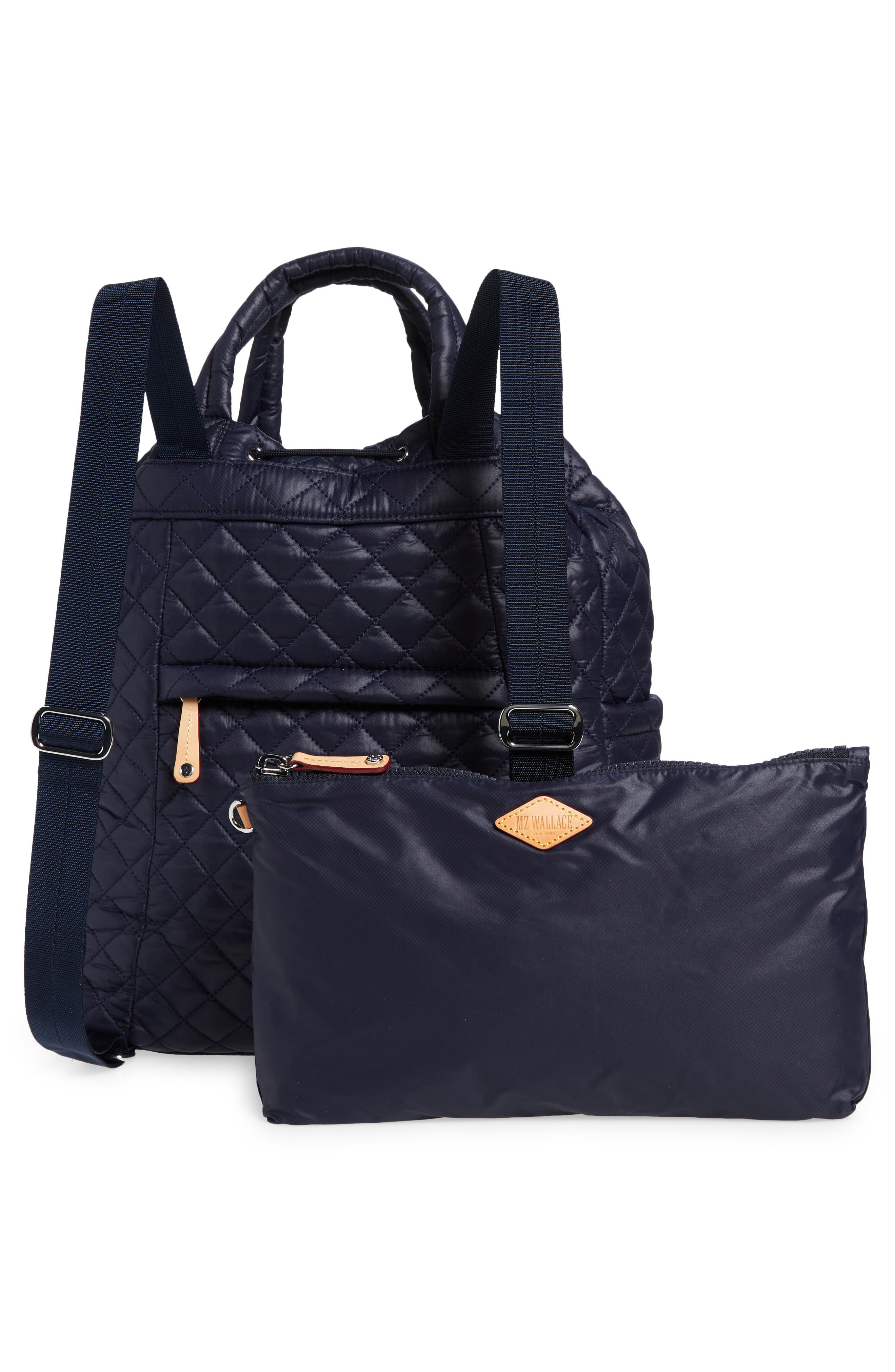 Metro Water Resistant Convertible Backpack, Alternate, color, DARK BLUE