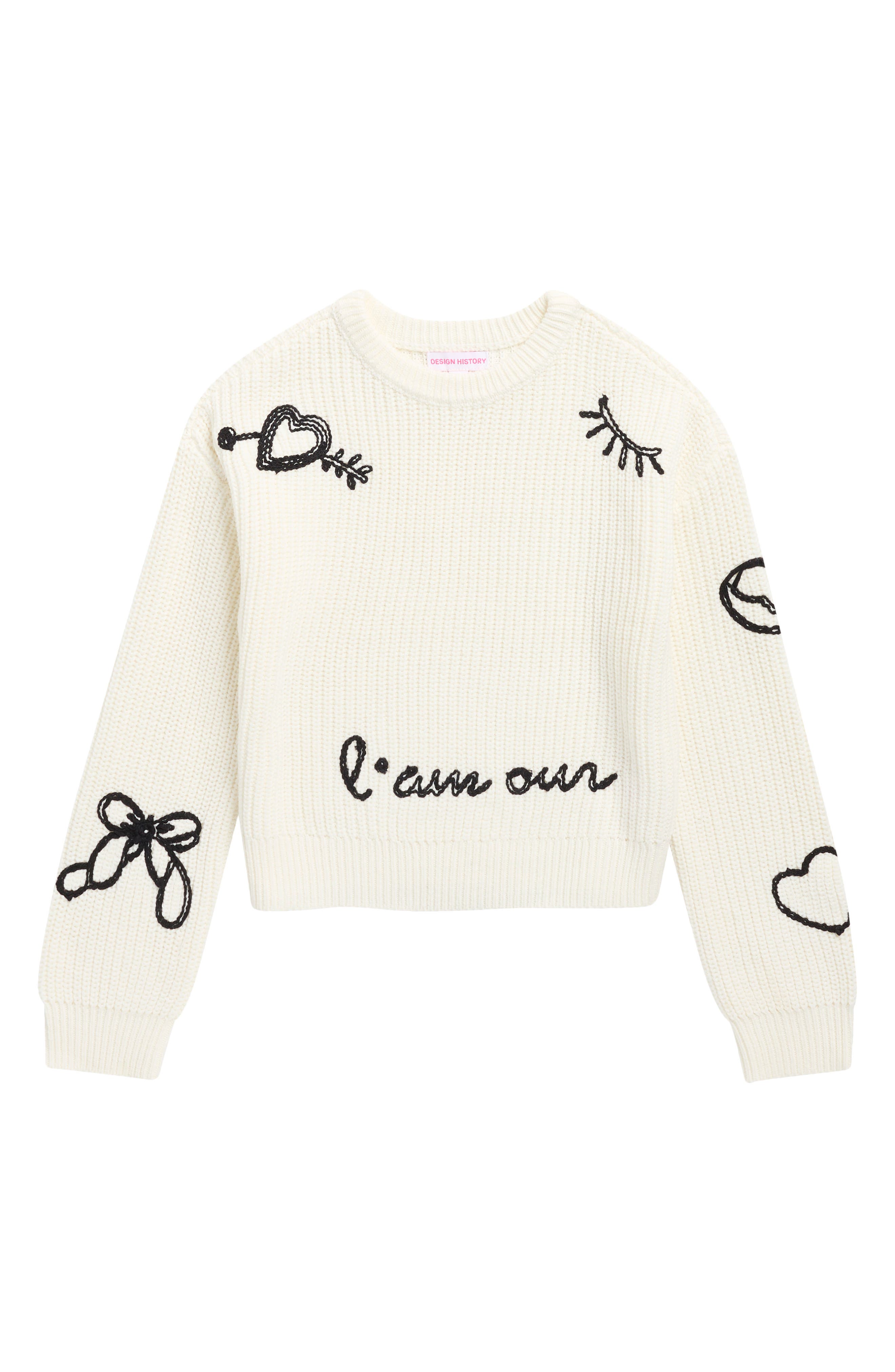 Kids' L'amour Embroidered Sweater