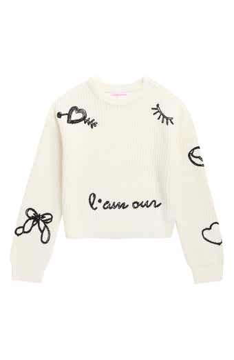 Kids' L'amour Embroidered Sweater