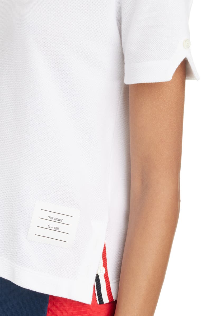 Thom Browne Sequin Crab Cotton Piqué T-Shirt, Alternate, color, 