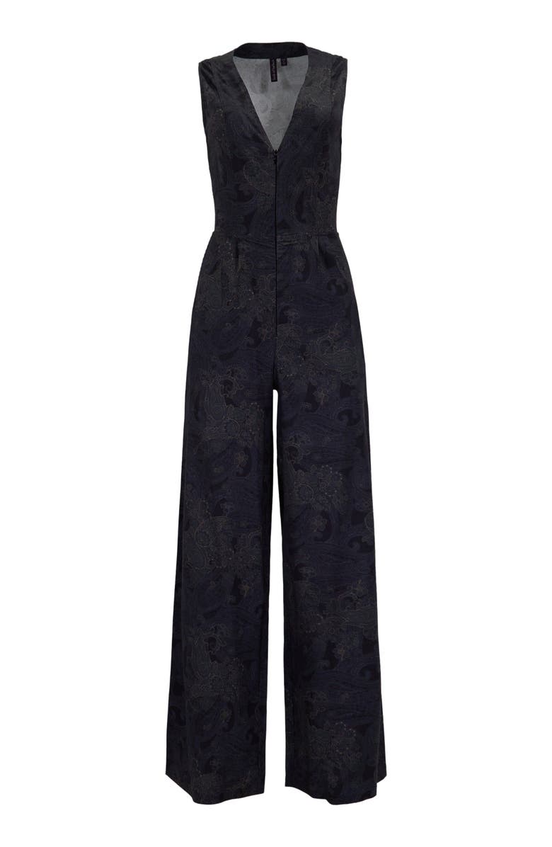 Lords of Harlech Paisley Explosion Womens Tailored Jumpsuit, Alternate, color, Paisley Explosion Black
