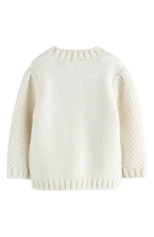 Next Kids' Chunky Button-up Cardigan In Neutral