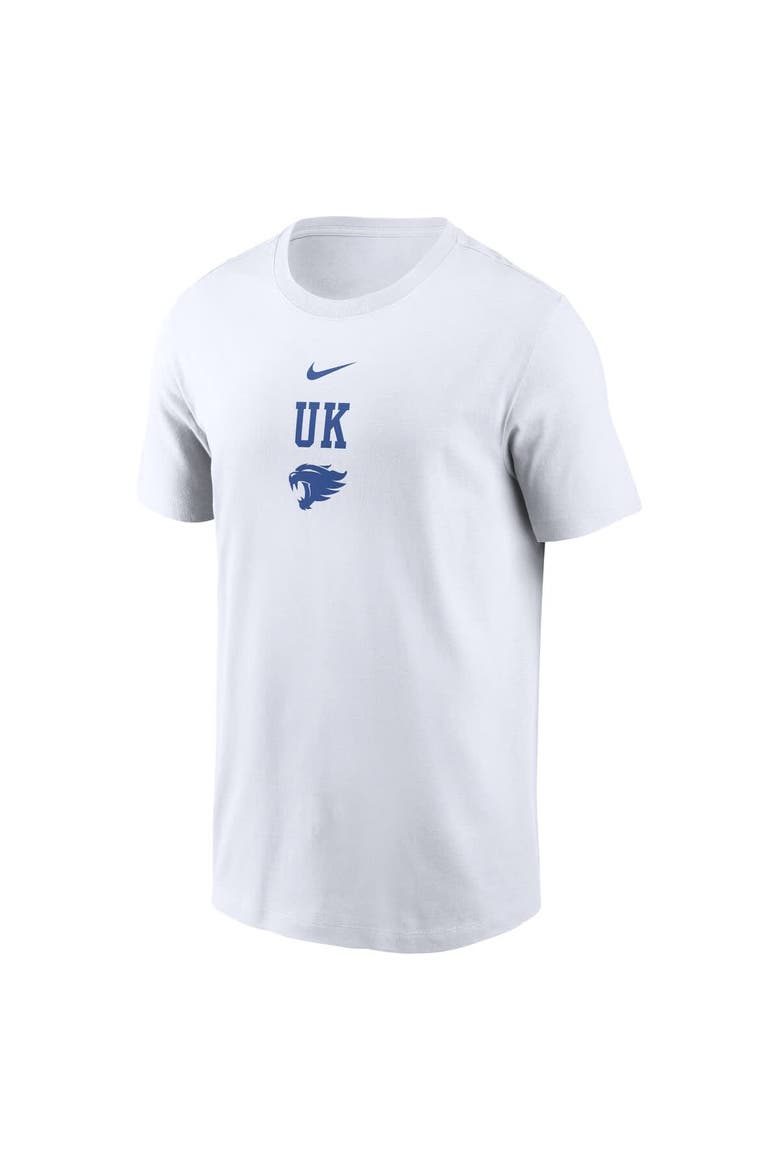 Men's Nike White Kentucky Wildcats 2-Hit Stacked T-Shirt, Alternate, color, White
