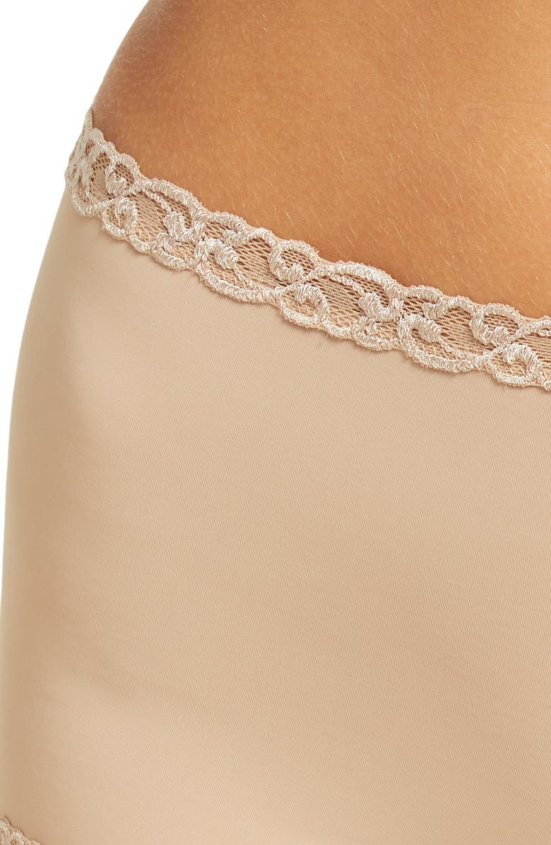 Natori Pure Luxe Boyshorts, Alternate, color, Cafe