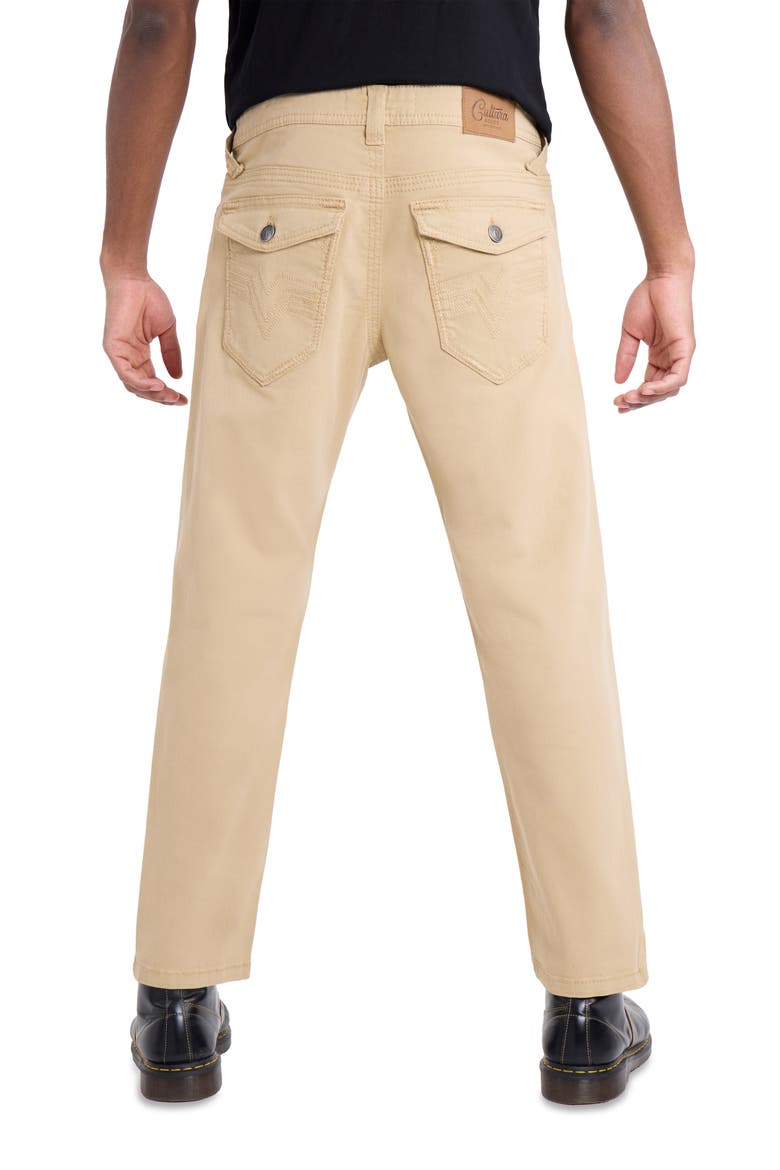 Saddle Stitch Slim Fit Jeans, Alternate, color, KHAKI