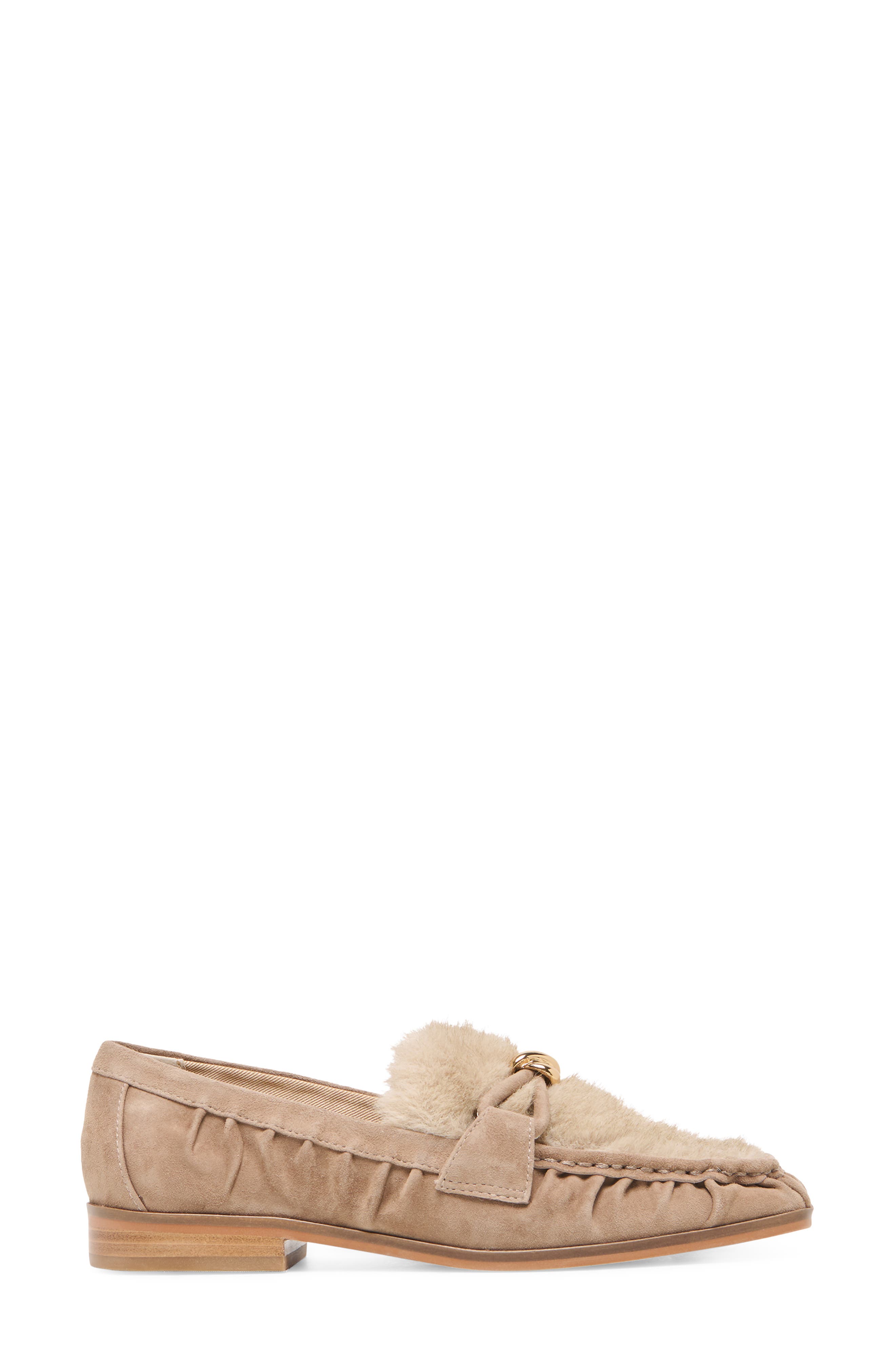 Bonie Plush Leather Loafer, Alternate, color, MUSHROOM SUEDE