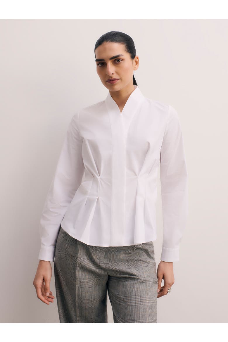Avio Cotton Blouse, Main, color, White