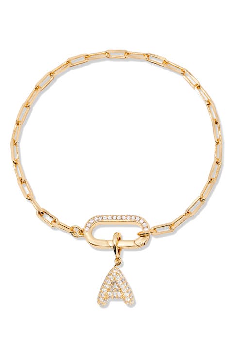Petra Initial Charm Bracelet