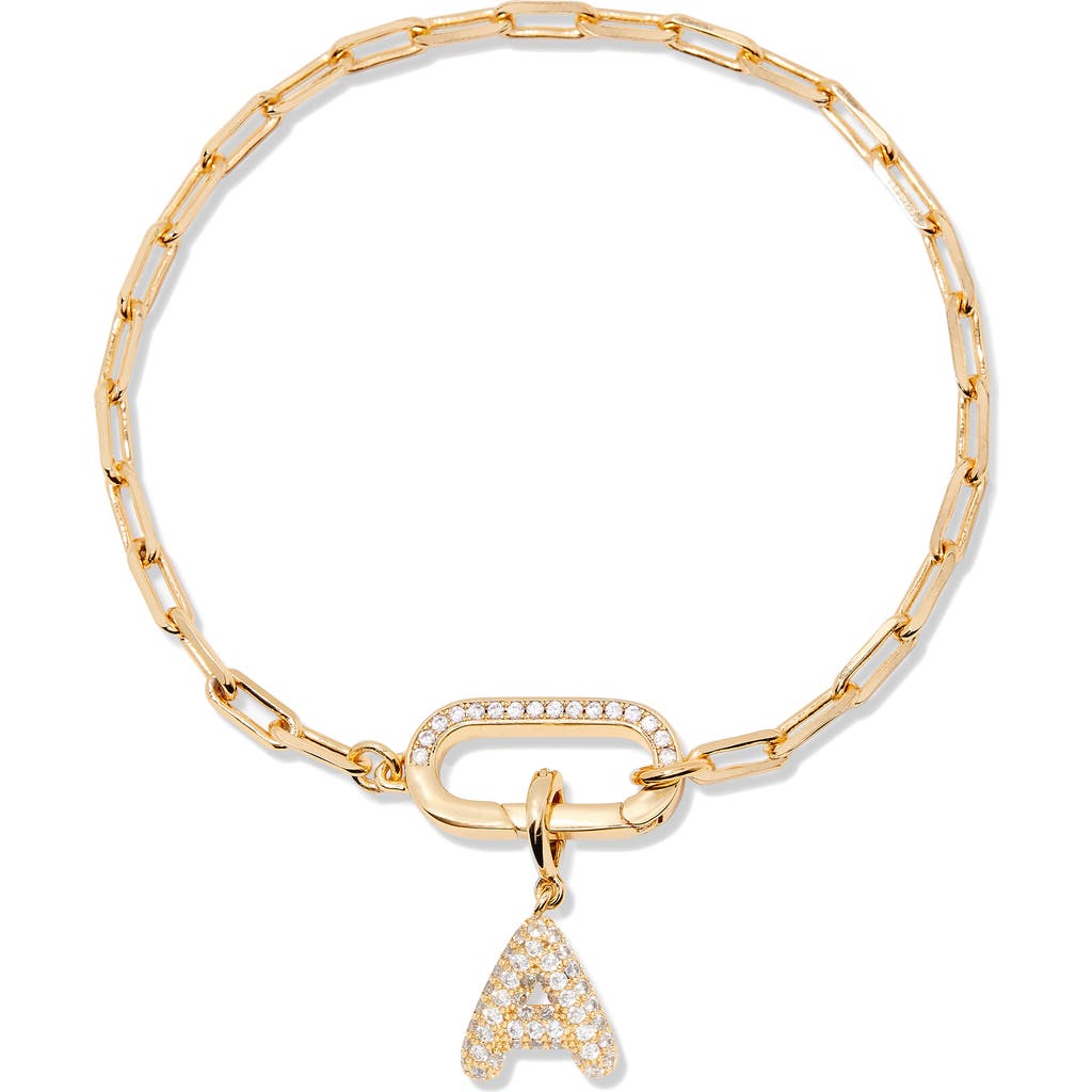 Brook & York Brook And York Petra Initial Charm Bracelet In Gold A
