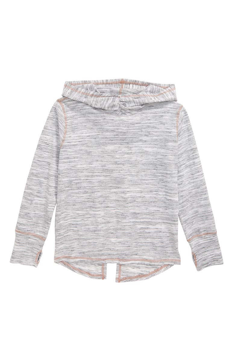 Zella Girl Tulip Back Vinyasa Hoodie, Main, color, 