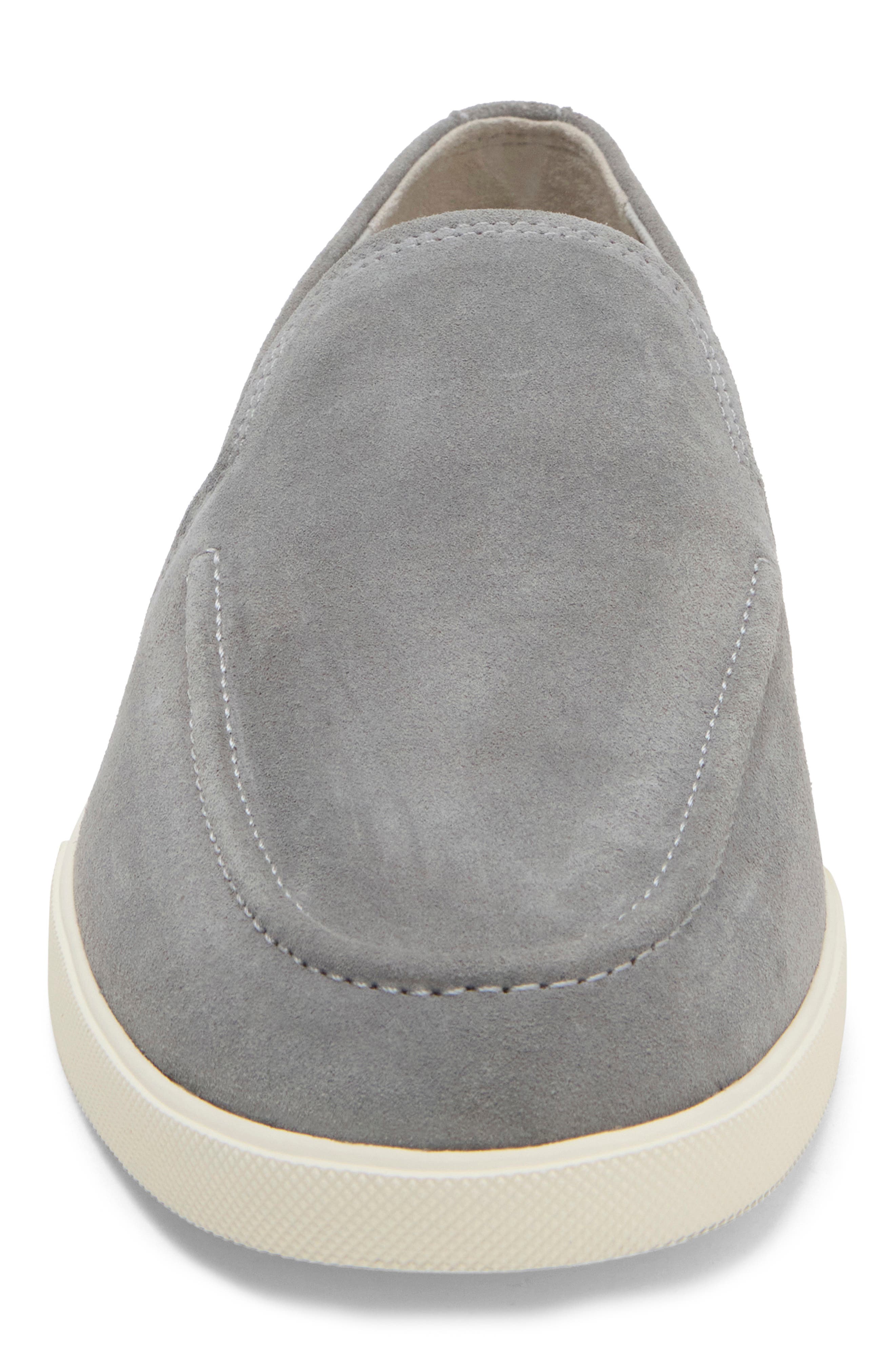 Sereno Leather Slip-On Sneaker, Alternate, color, SMOKE GREY SUEDE