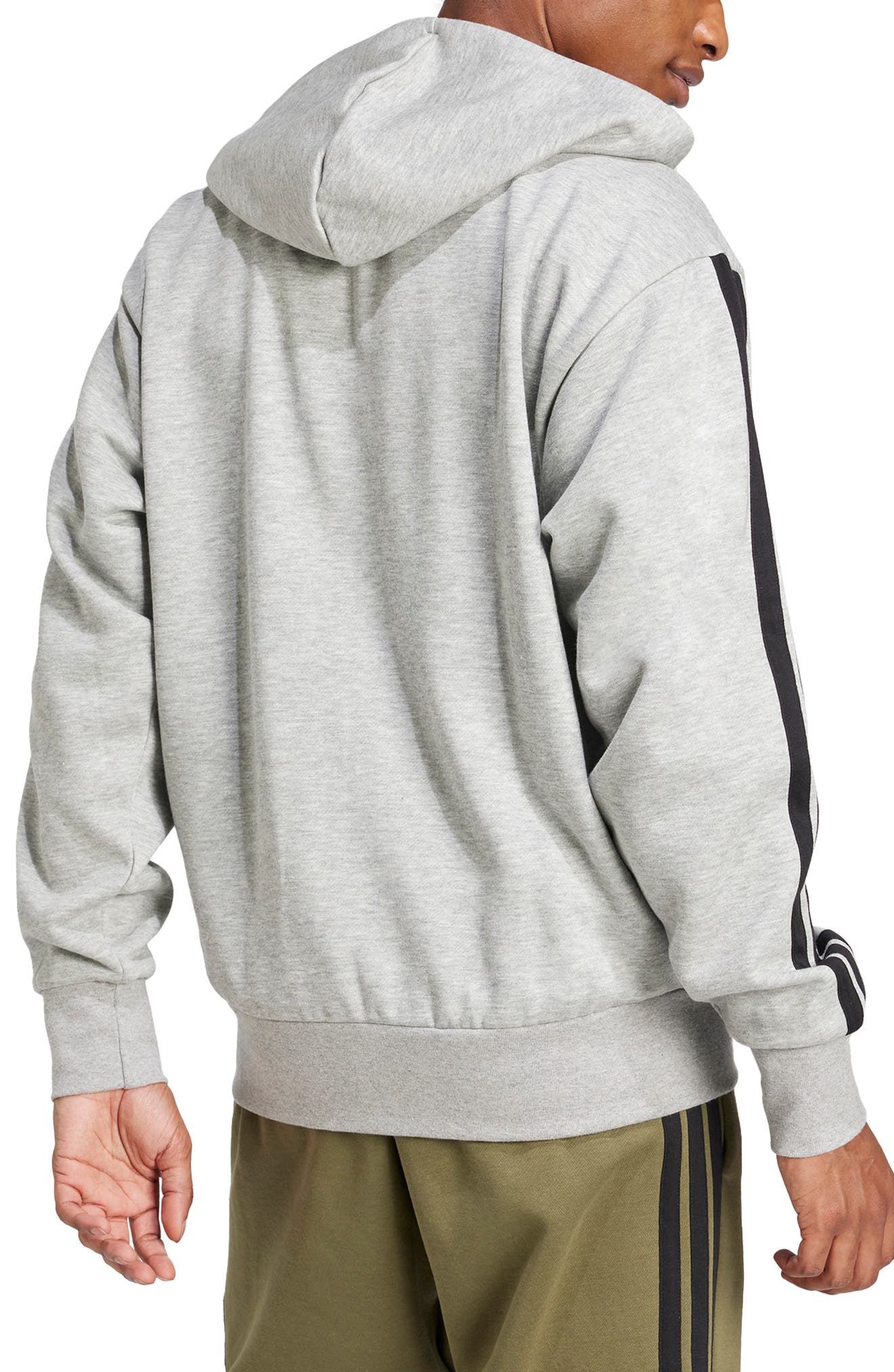 Essential 3-Stripes Fleece Hoodie - image 2