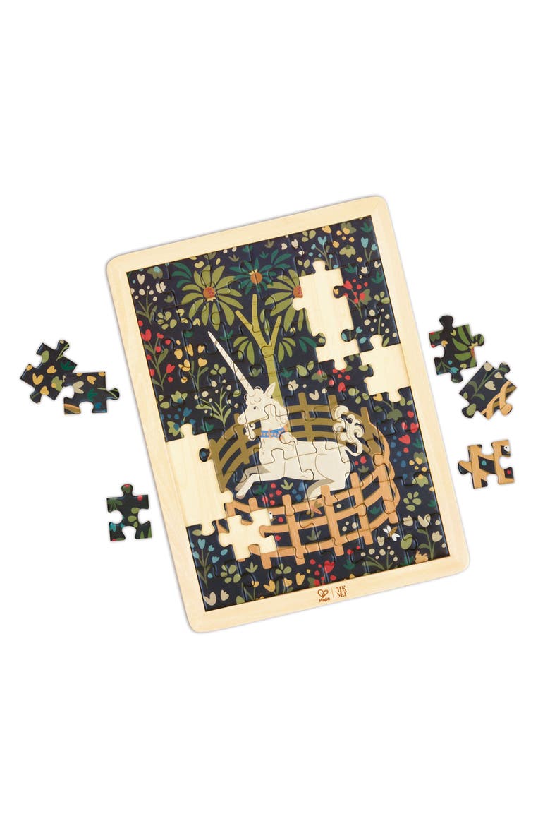 x The Met Unicorn in a Garden 48-Piece Puzzle, Alternate, color, MULTI