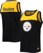 STARTER Men's Starter Black/Gold Pittsburgh Steelers Team Touchdown Fashion Tank Top