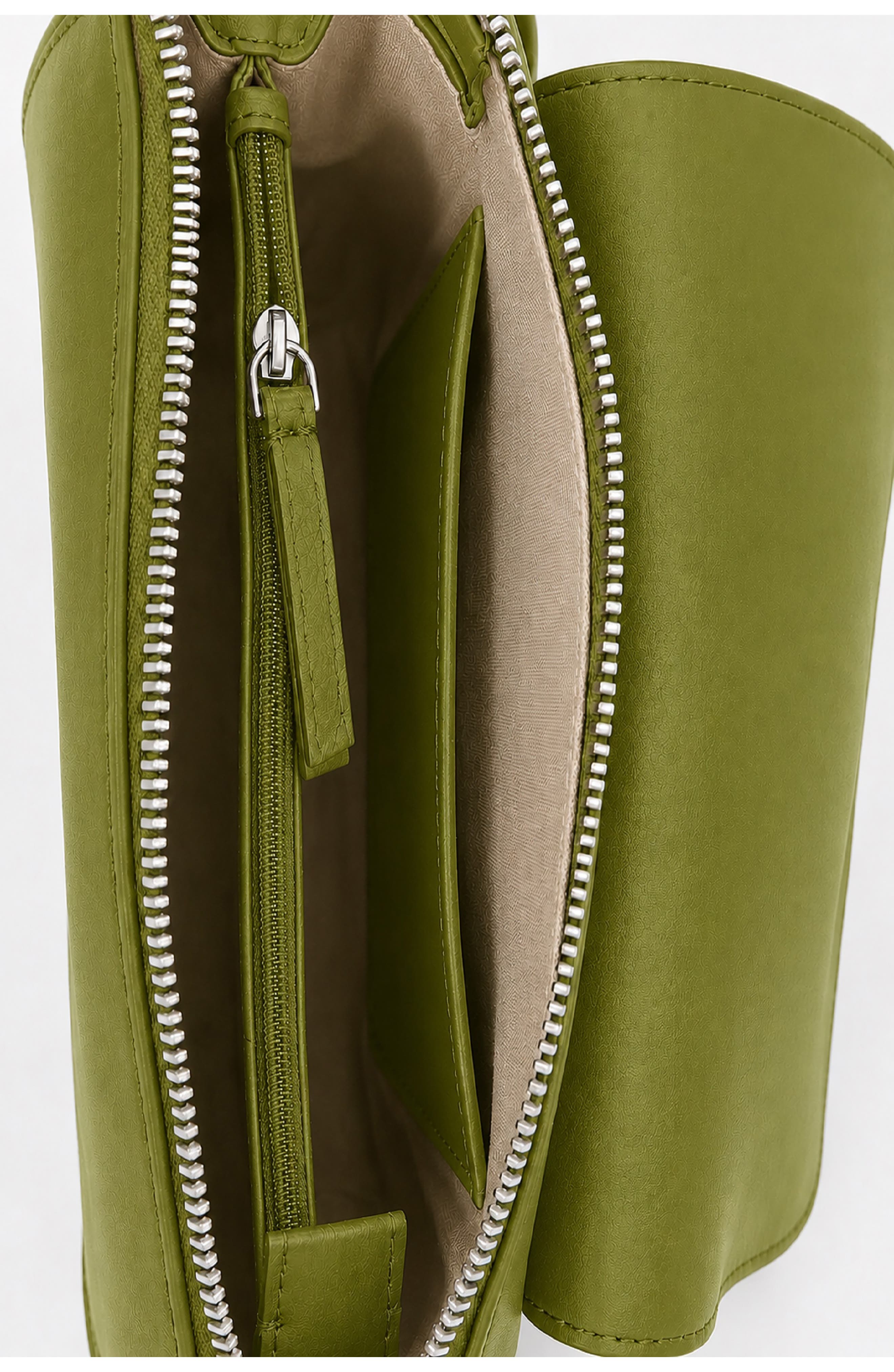 Nora Leather Crossbody Bag, Alternate, color, SEA KELP