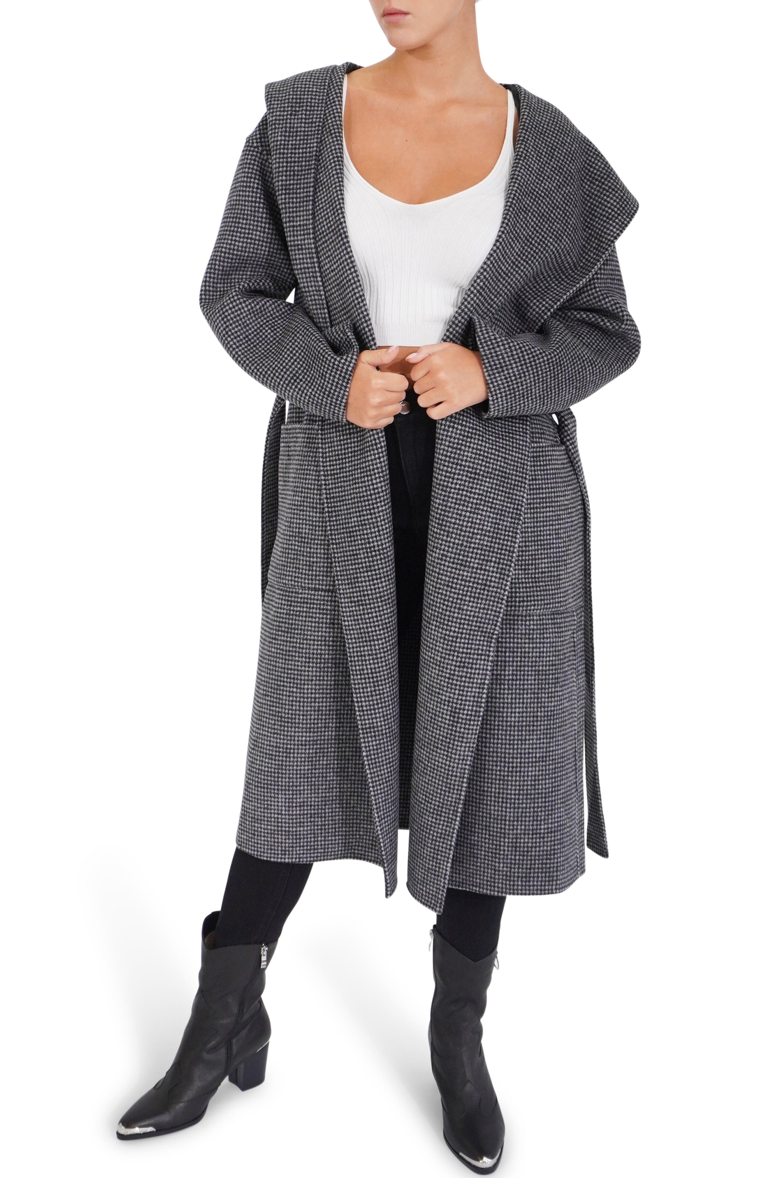Belle & Bloom Arcadia Oversize Hooded Wool Blend Coat