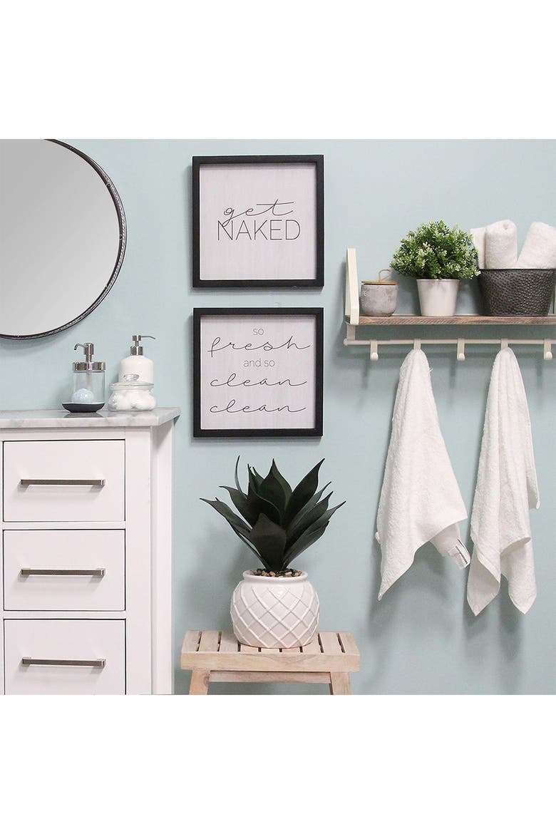 White/Black Get Naked Wall Art - Set of 2, Alternate, color, WHITE/BLACK