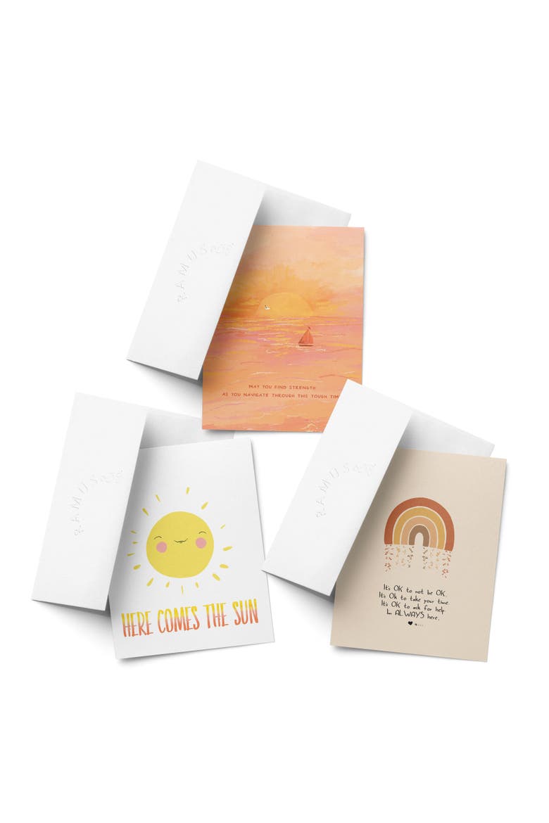 Sympathy Greeting Card Pack Sets (3 ct, Assorted) Navigating Tough Times, Sun, It's Ok, Main, color, Multi-Pack